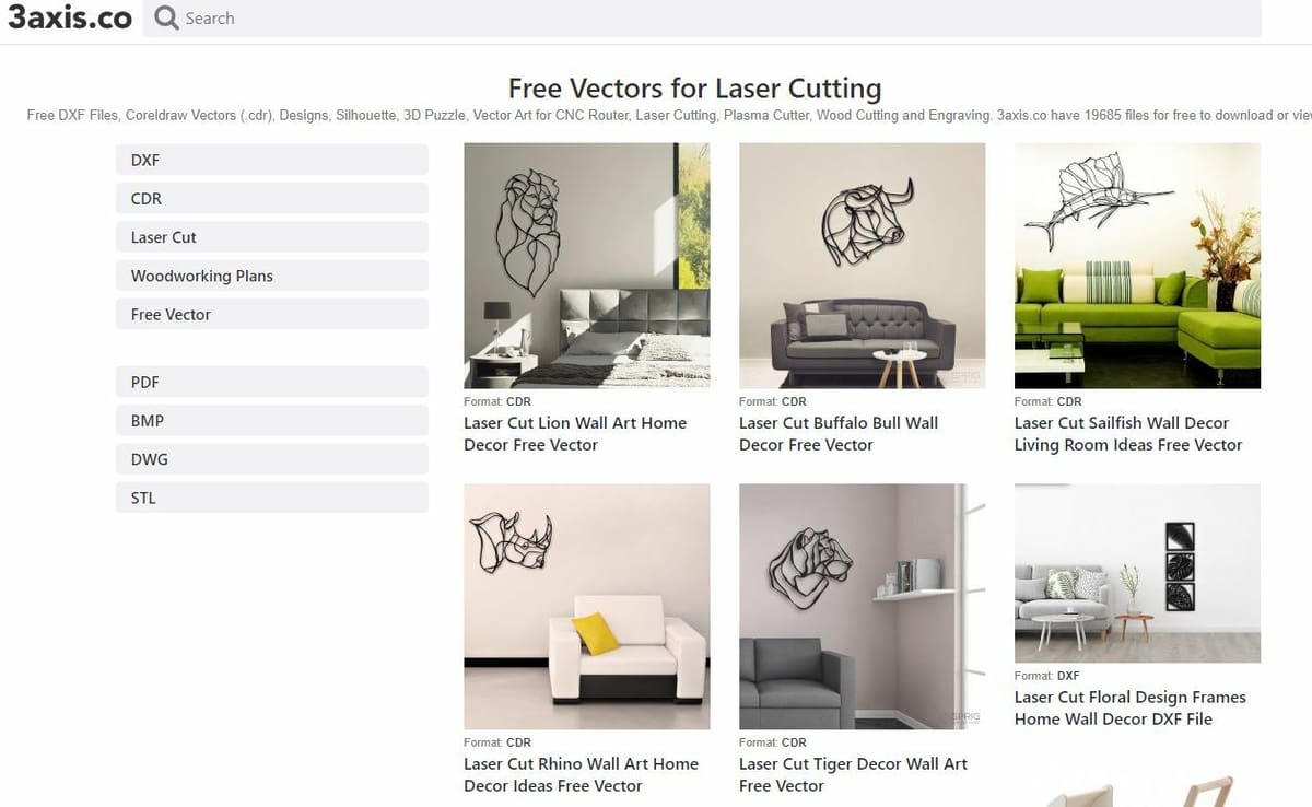 3axis.co has many furniture and home decor designs