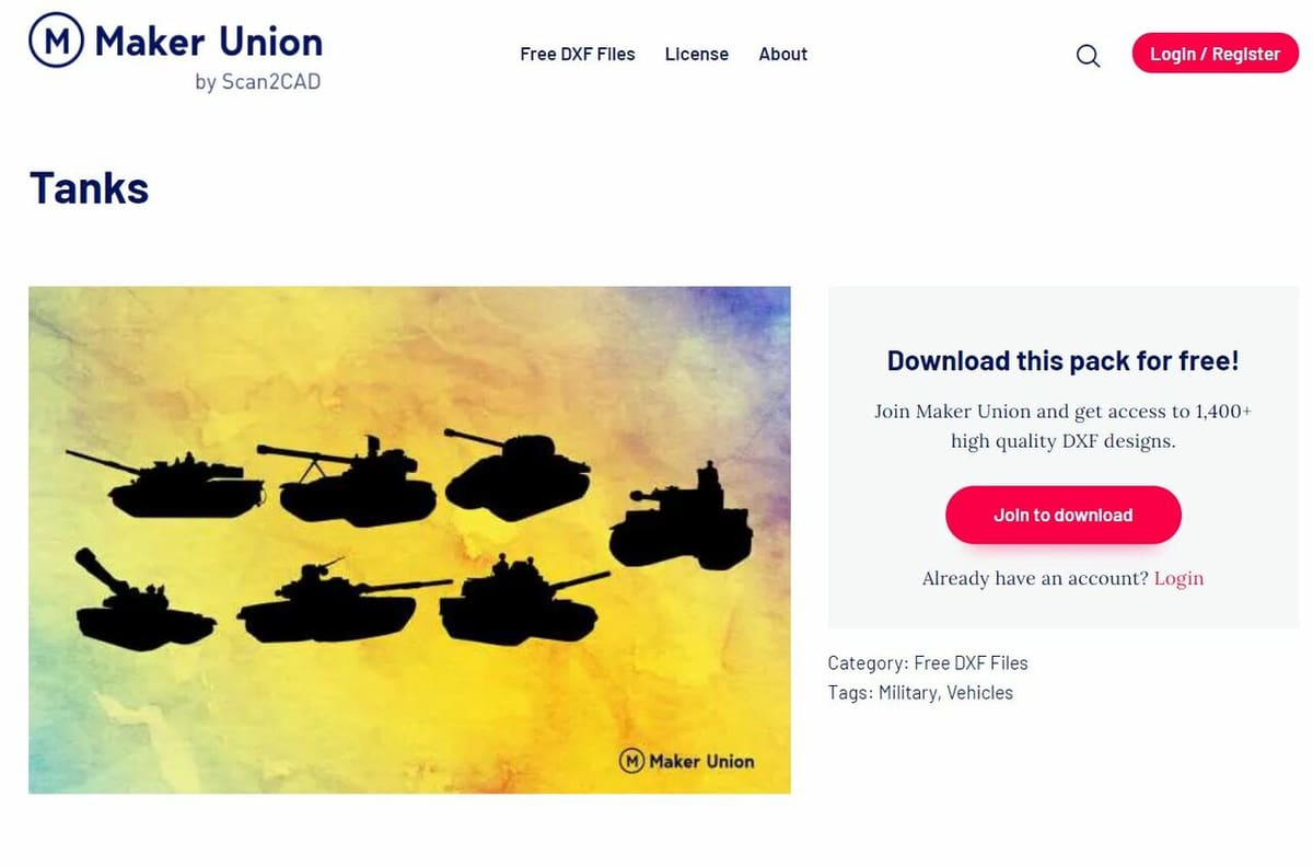 Maker Union by Scan2CAD offers users bundles of designs that have the same theme