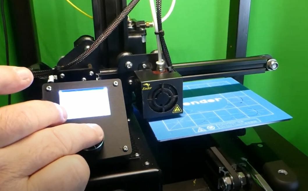 You can click the LCD knob to move on to the next leveling point