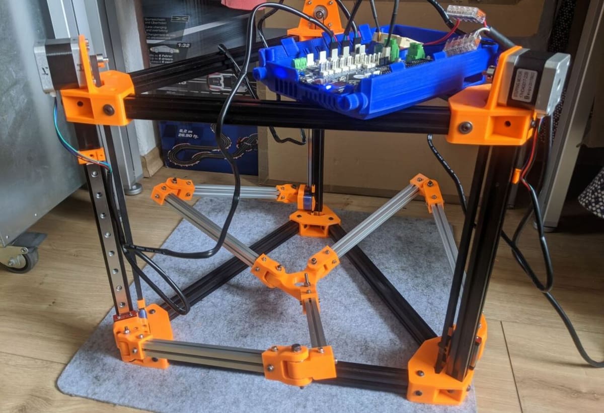 Tripteron printers require unique firmware due to their special type of movement