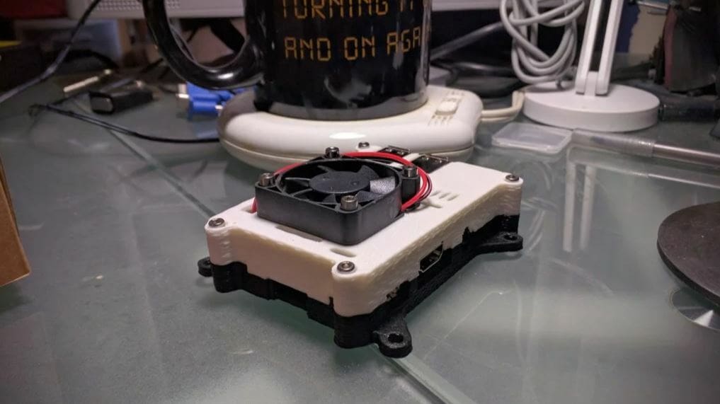 You can use an enclosure fan that cools your SBC's CPU