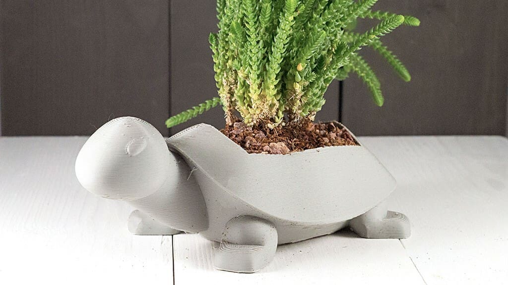 The maker has also designed an alternative turtle planter with enhanced draining