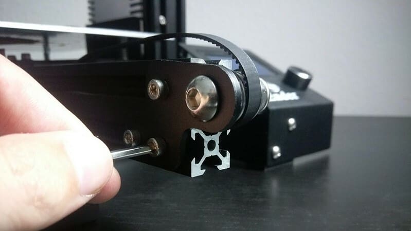 First, use the correct Allen key to loosen your current (old) belt pulley