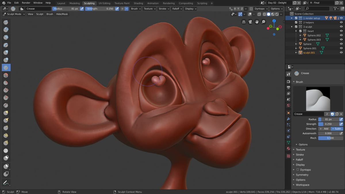 Blender is a great tool for working with digital characters and models