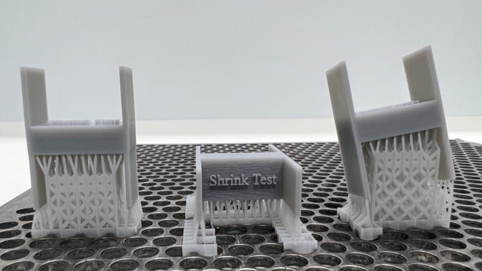 Different orientations will yield different amounts of support material
