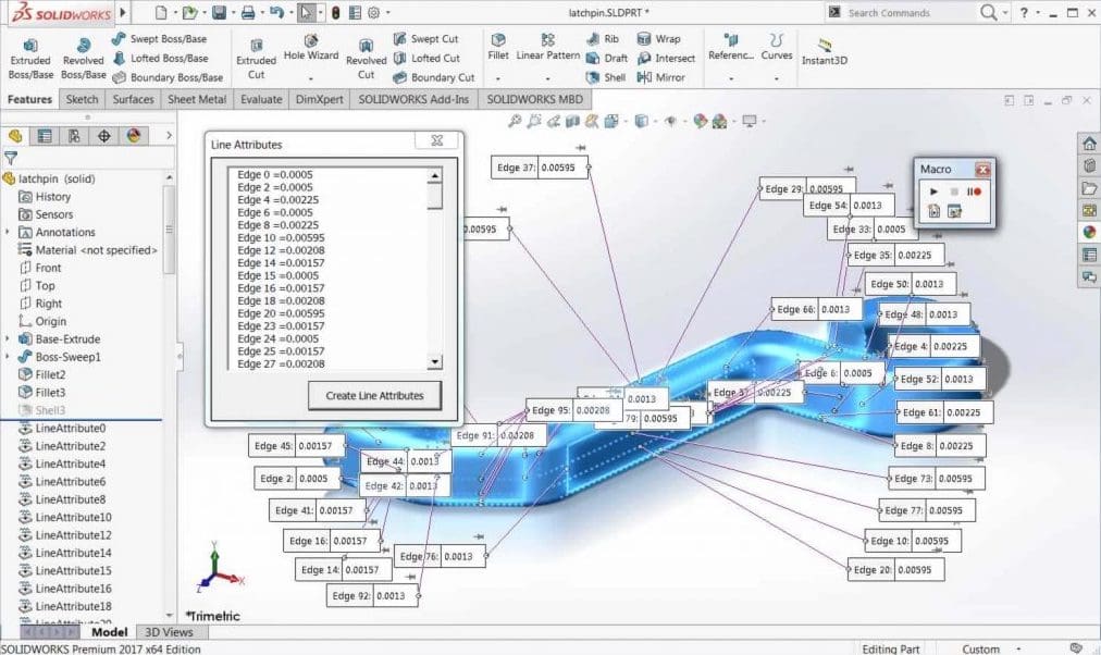 SolidWorks macros are a way to automate repetitive SolidWorks tasks