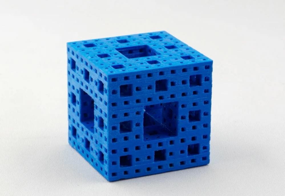 This model is similar to Sierpinski's pyramid and is often referred to as Sierpinski's carpet