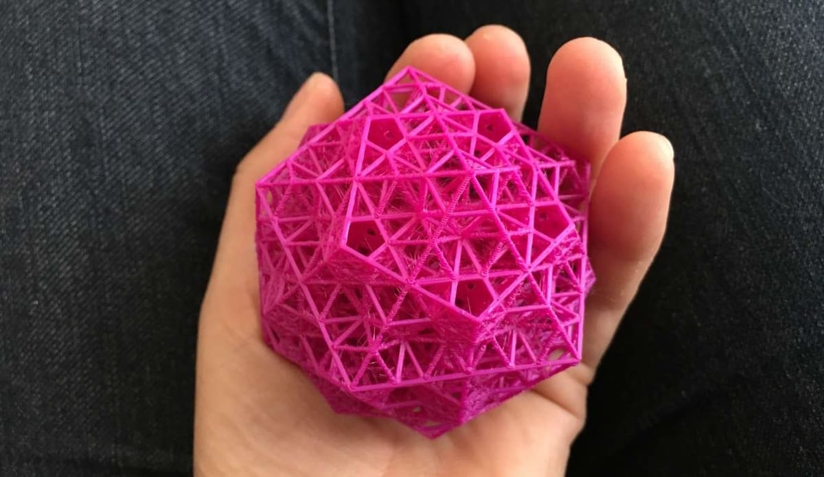 You should use 0% infill for this print