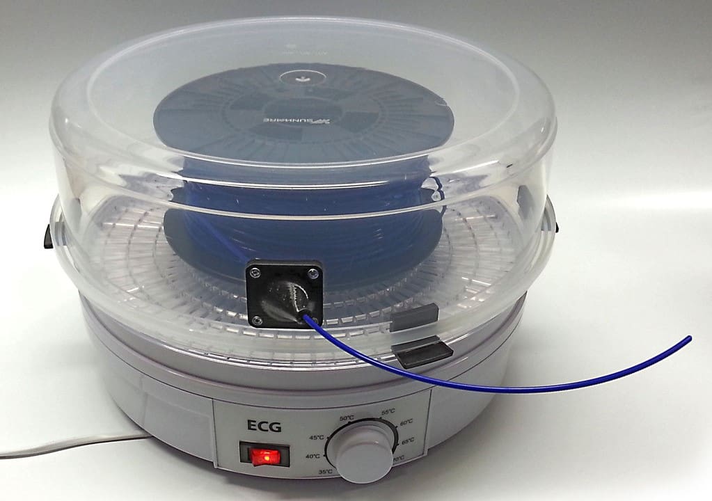 Food dehydrators are great for drying filament