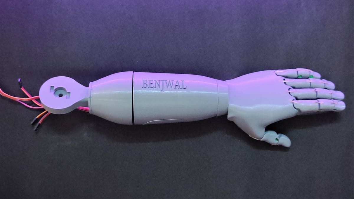 TanwayBenjwal's robotic hand can work as a platform for different applications