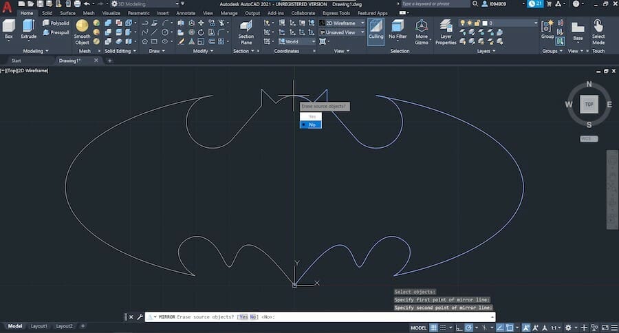 Mirror is one of the most useful tools for both 2D and 3D development