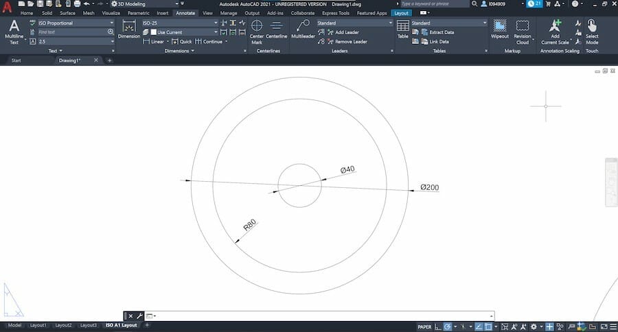 Marking holes and rounded geometries is very similar