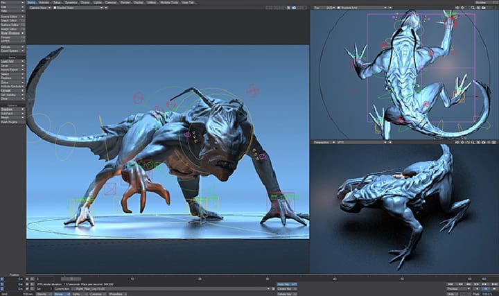 Lightwave is a powerful modeling and rendering tool if you want to become a pro