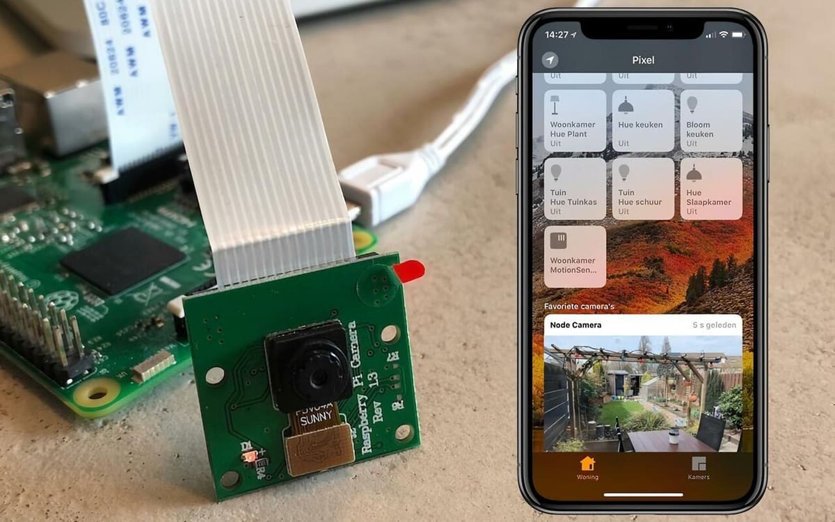The Raspberry Pi Camera is compatible with Homebridge