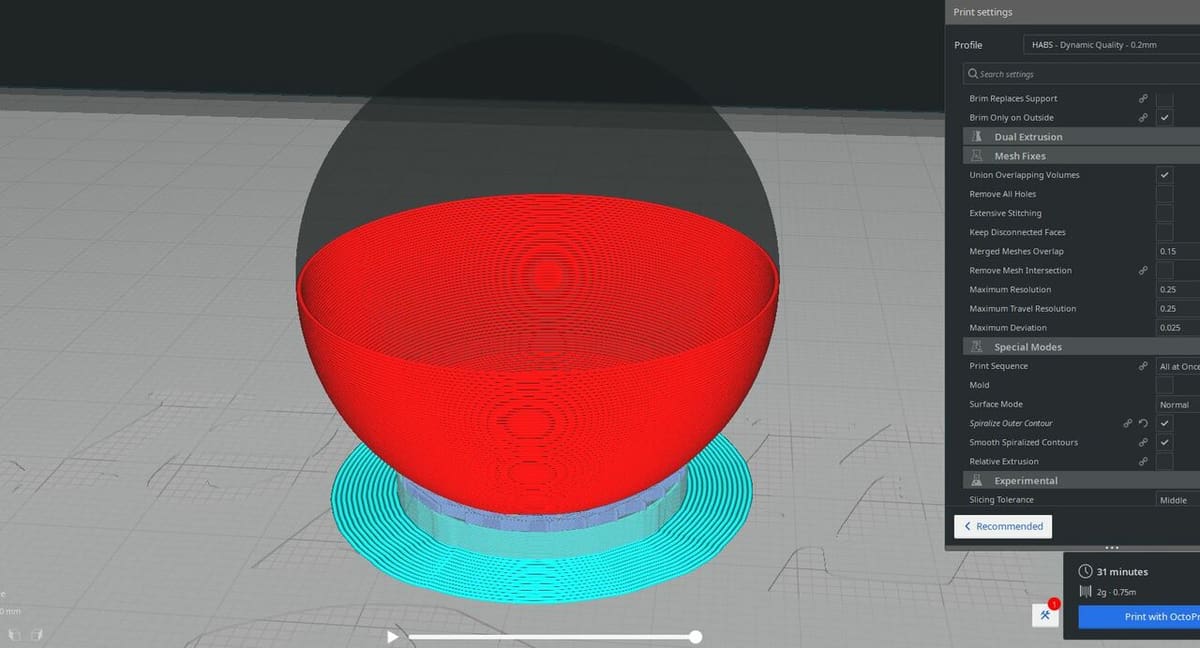 Activating vase mode in your slicer will keep the sphere hollow