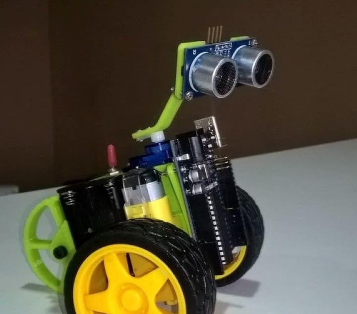 You can power this robot with just a few AAA batteries