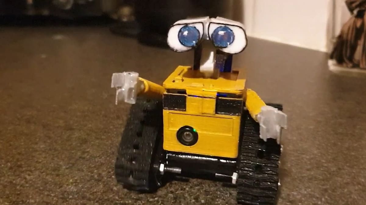 This robot uses an FPV camera for real-time video streaming