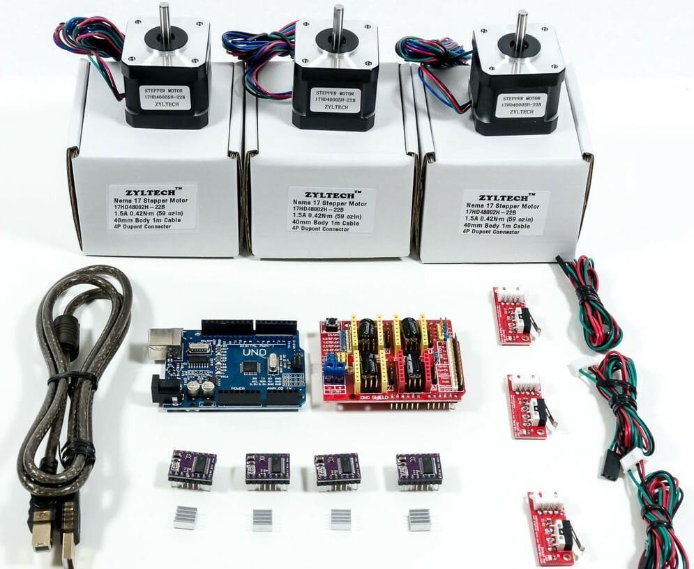 Entire Arduino CNC kits are available to make sourcing materials easy