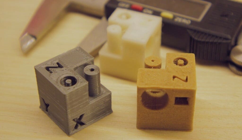 The Filament Test Cube features several tests in one