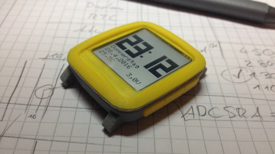 The Chronio smartwatch is heavly inspired by the Pebble