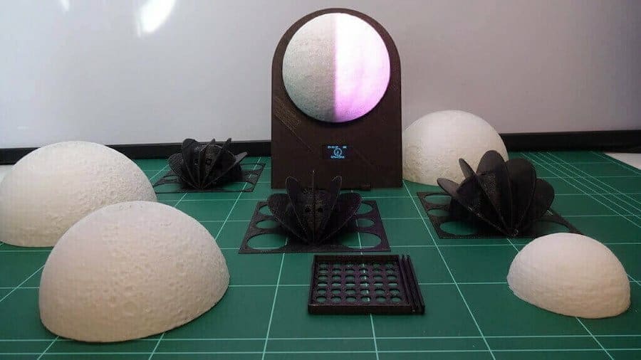 Multifunctional and pretty, this lunar phase clock is a great conversation starter