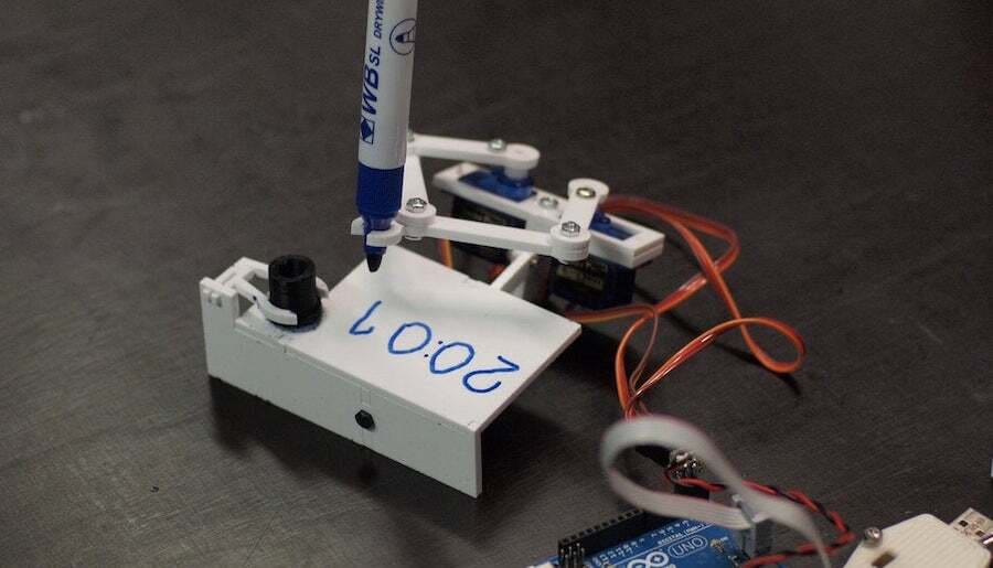 The Plotclock is all around the web, and you can make it by yourself with the tutorial here