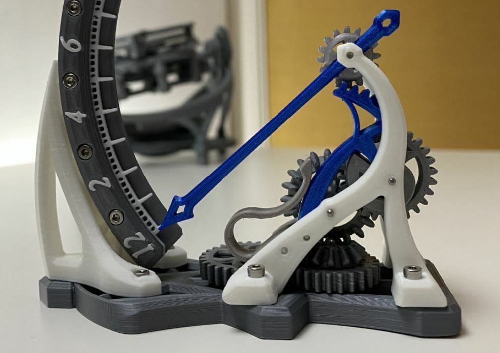 This mechanism moves an object along an angle until it reaches the restart point