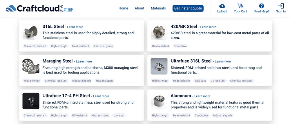 Image of Best Metal 3D Printing Services: Craftcloud