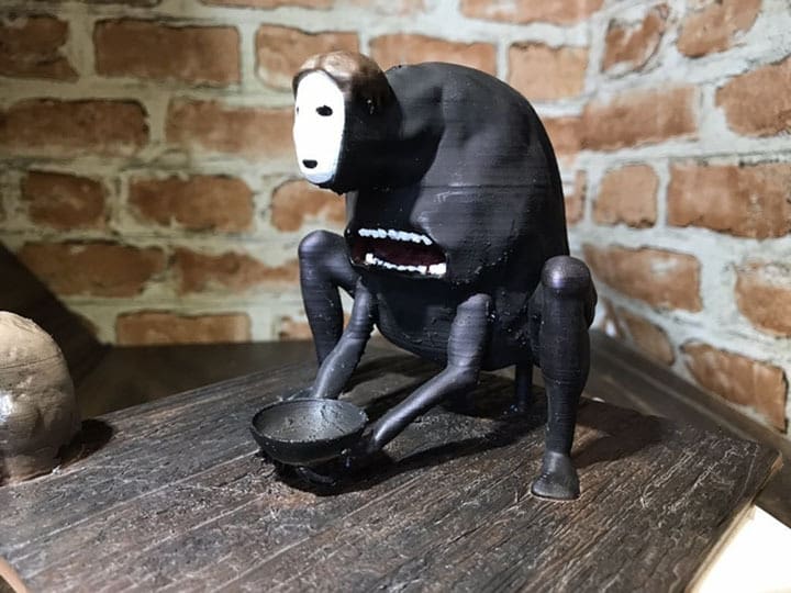 As long as you don't feed him, this print should stay the same size!