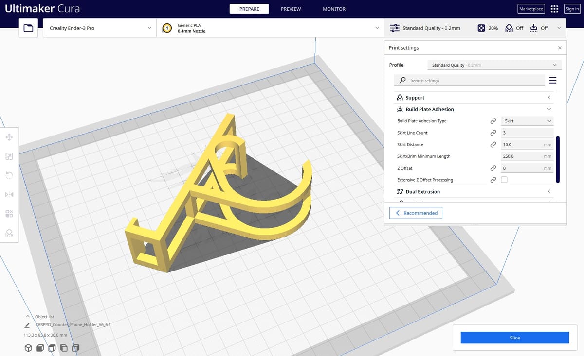 Image of: Adjusting with a Slicer