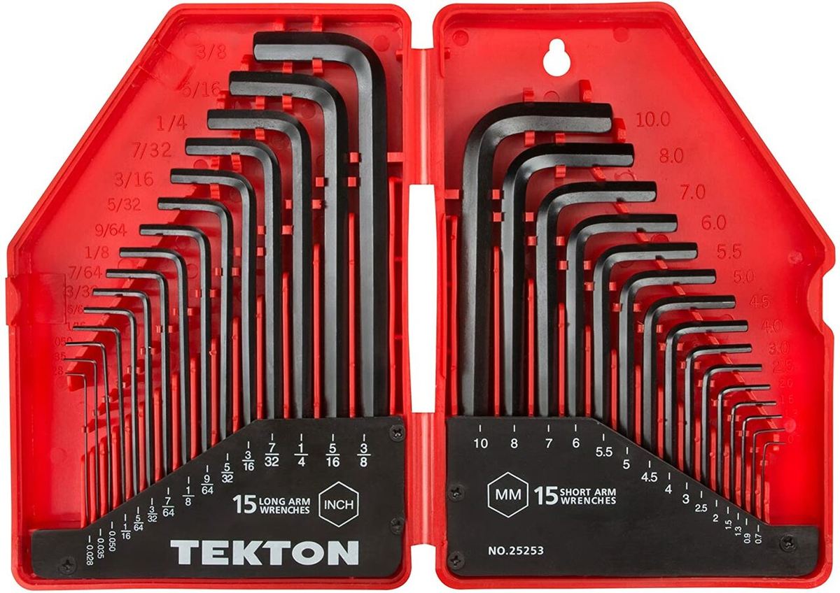 Hex wrenches are helpful for a quick fix