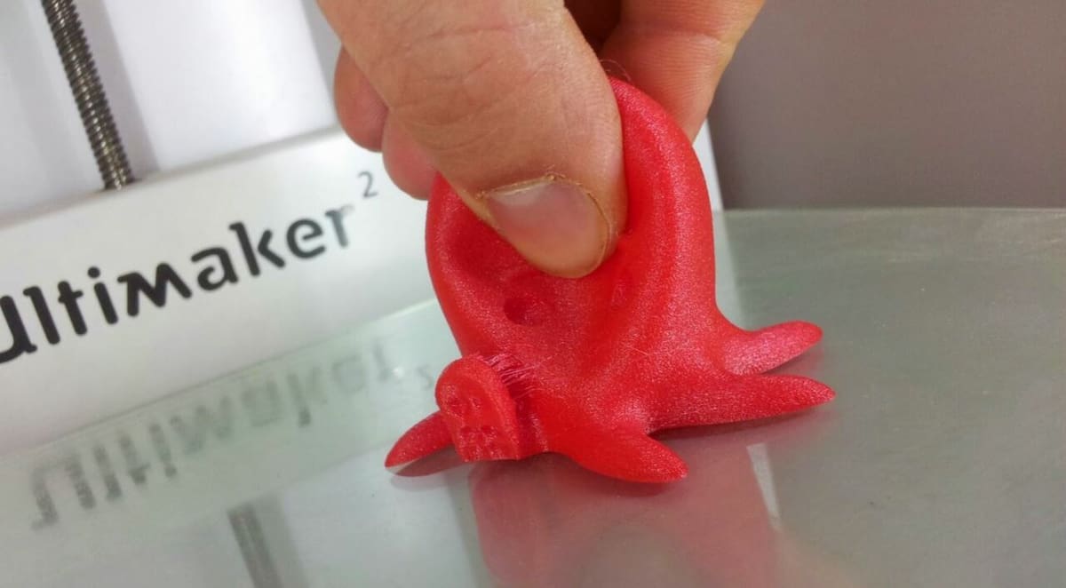 This filament is super flexible