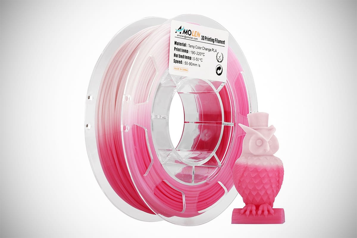 Imagen de Filamentos para impresoras 3D/Filamento 3D: Cambio de color