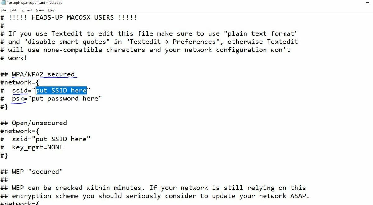 For WPA or WPA2 networks, make sure to input both the SSID and password
