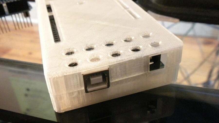 This enclosed case leaves room for shields to be mounted on its top
