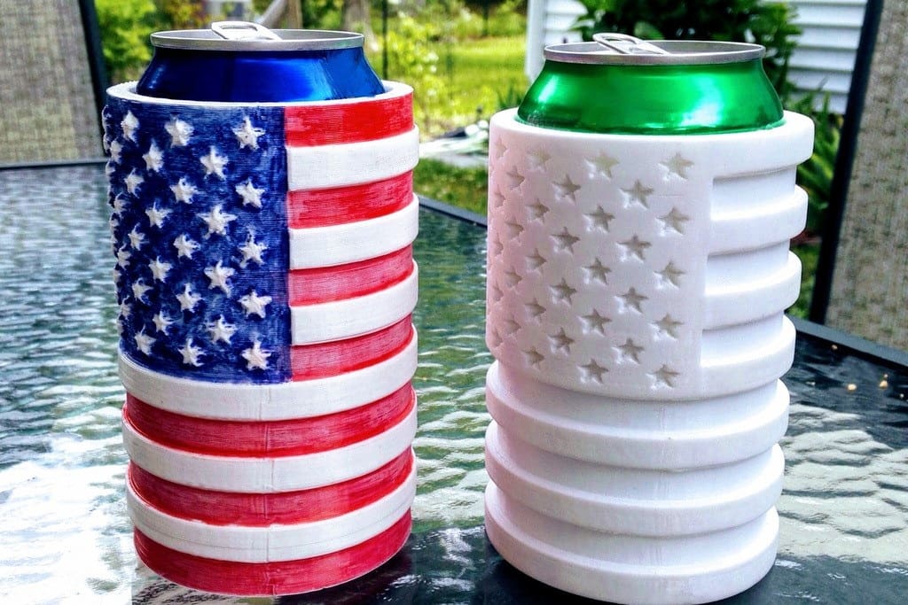 Image of: 5. American Flag Koozie