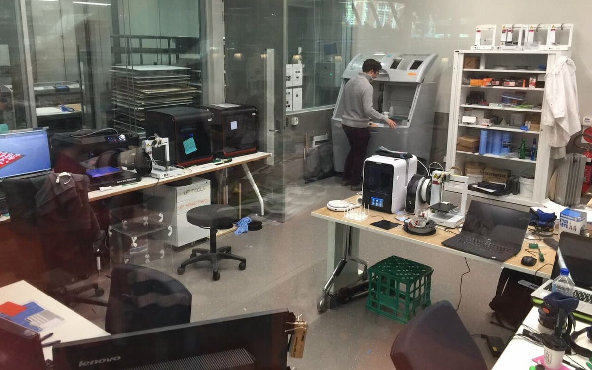 A view of the fab lab at The University of Melbourne