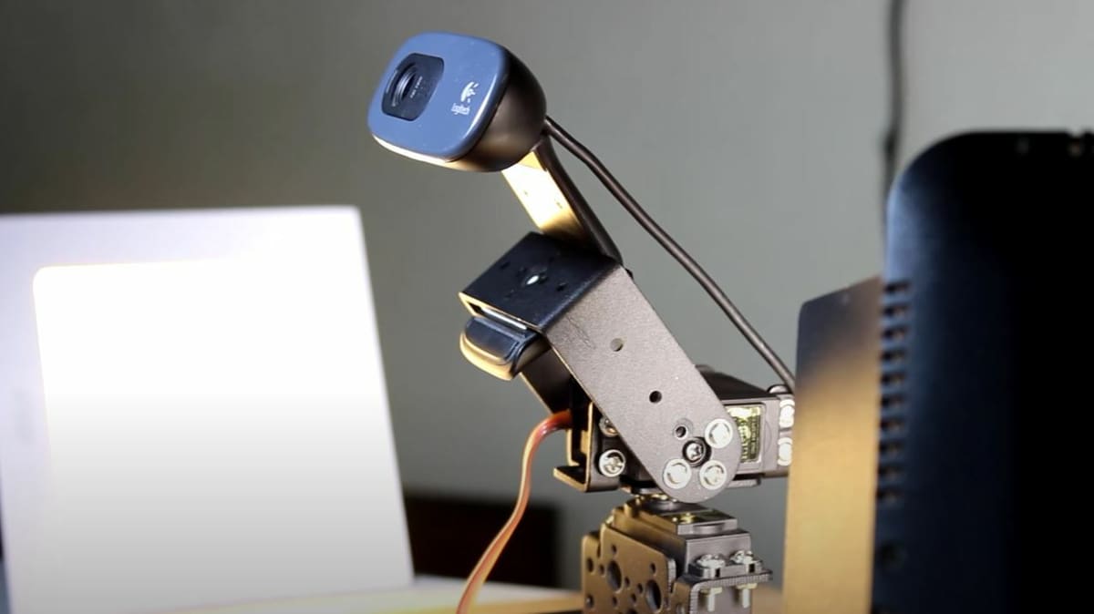 This surveillance camera project uses servos so the camera can rotate
