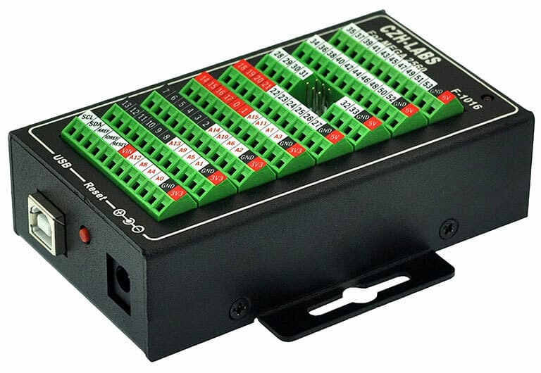 An enclosure for the Arduino Mega and screw terminal block breakout module