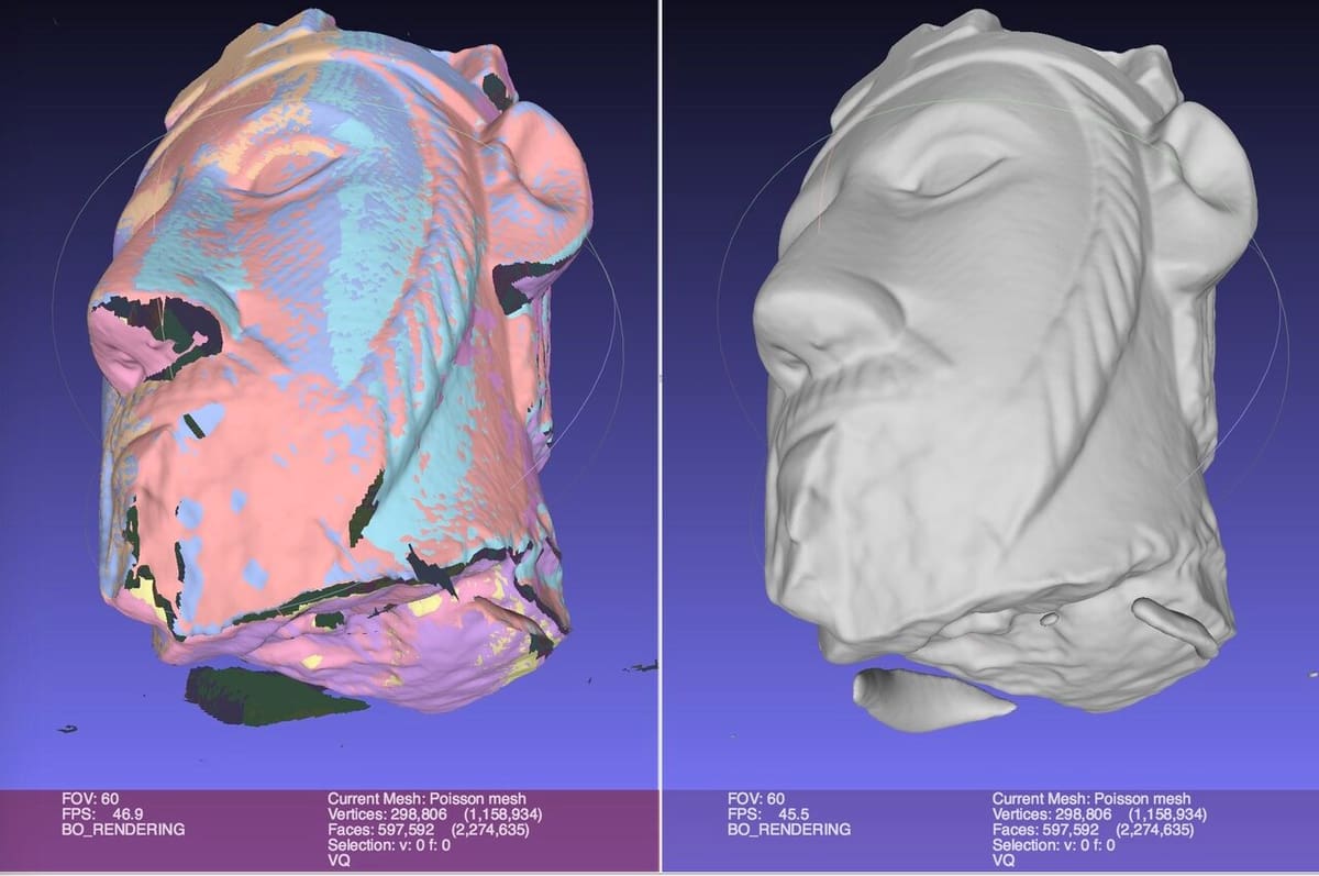 Scanned 3D Models often have obvious errors but may require model changes to repair effectively