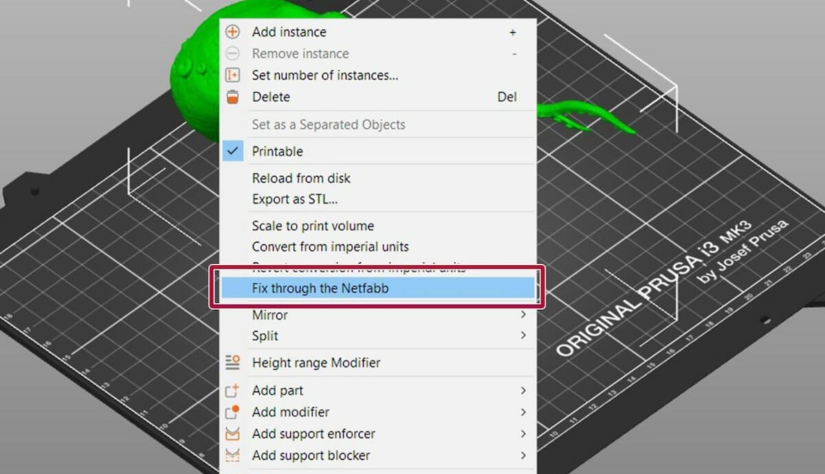 Guess what? Netfabb repair is built right in!