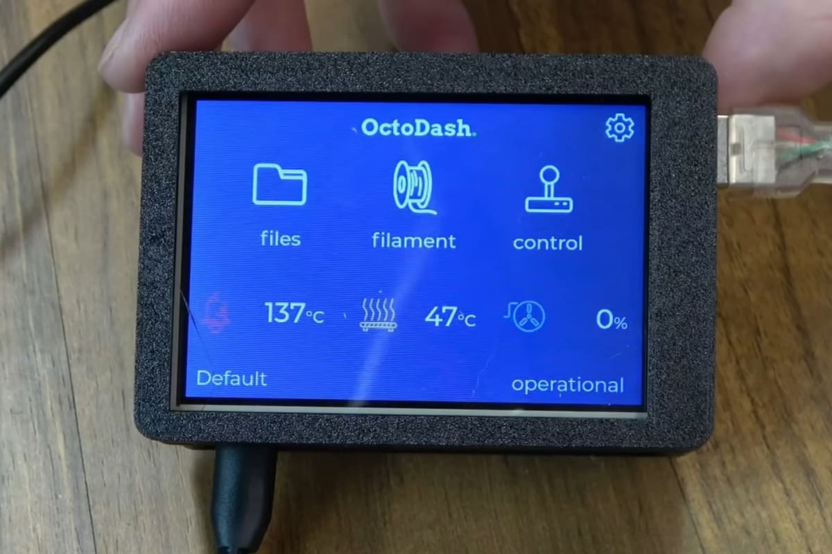 OctoDash supports many different OctoPrint plug-ins