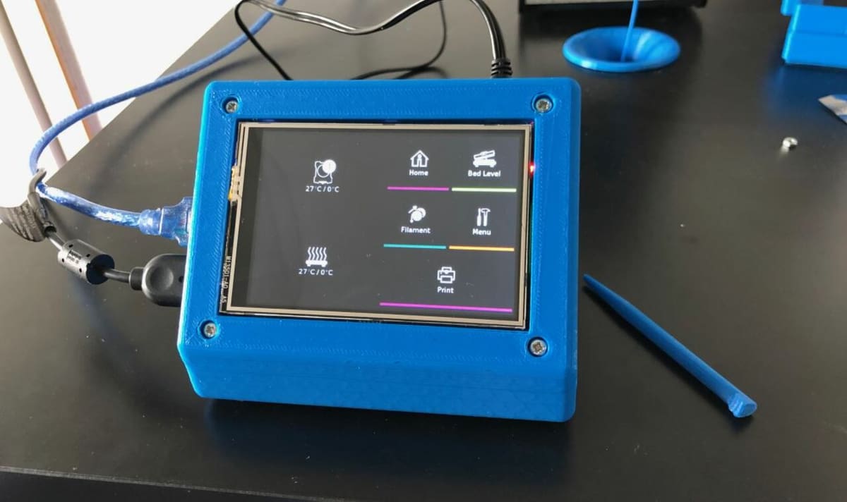 You may want to use OctoScreen if you want a more organized and simplistic interface