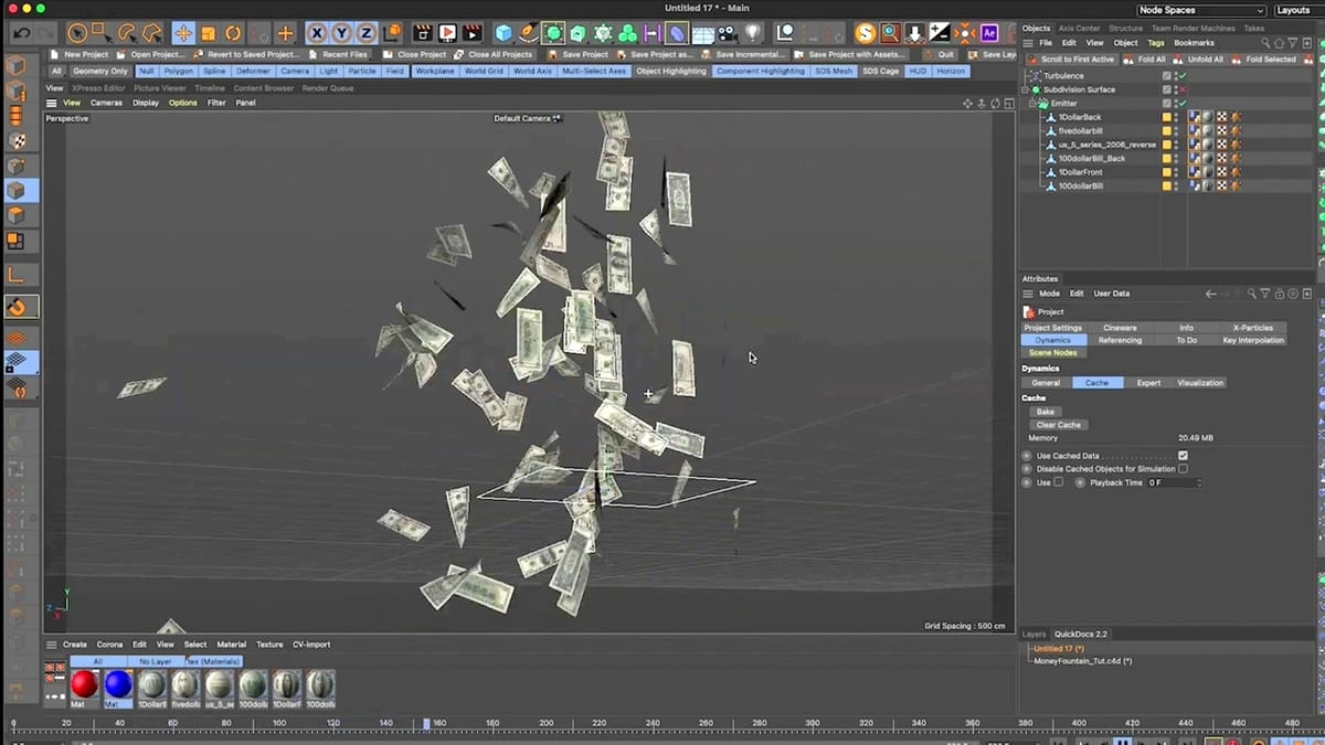 Take some money from this money fountain to pay for Cinema 4D