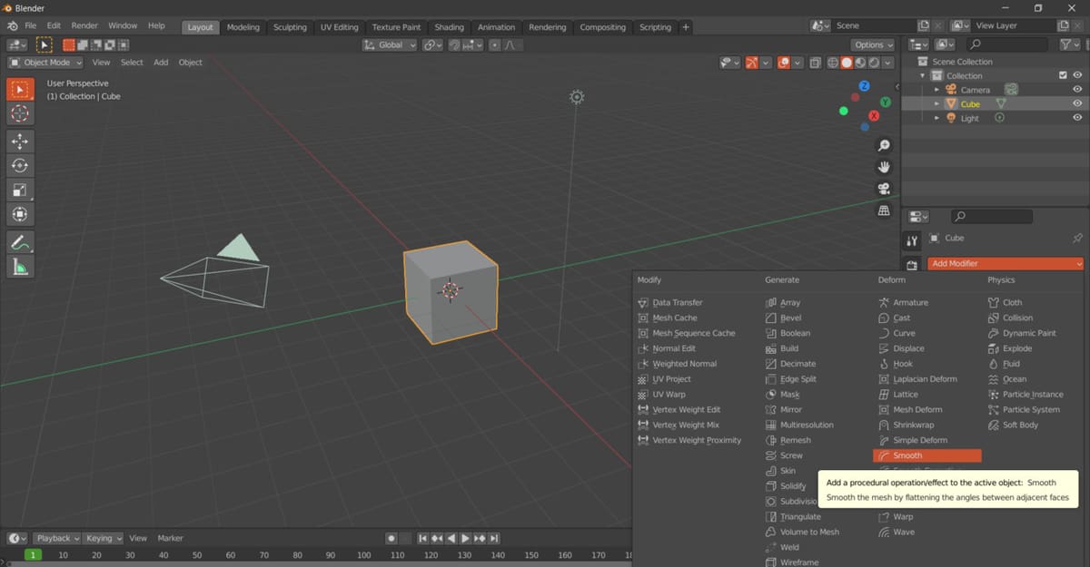 The Smooth Modifier is a lot like the Smooth tool