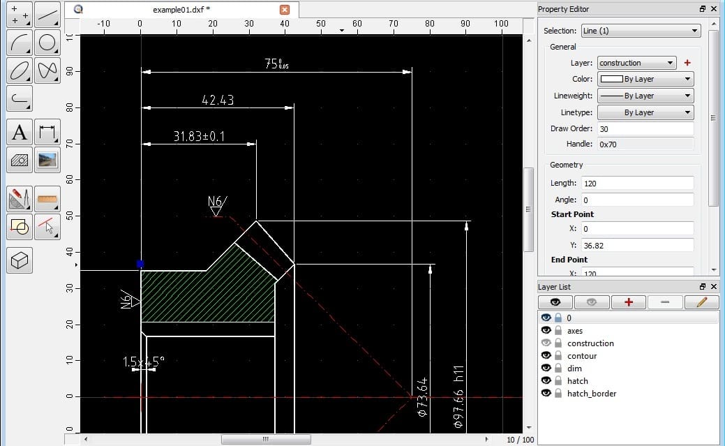Unleash your design goals using QCAD