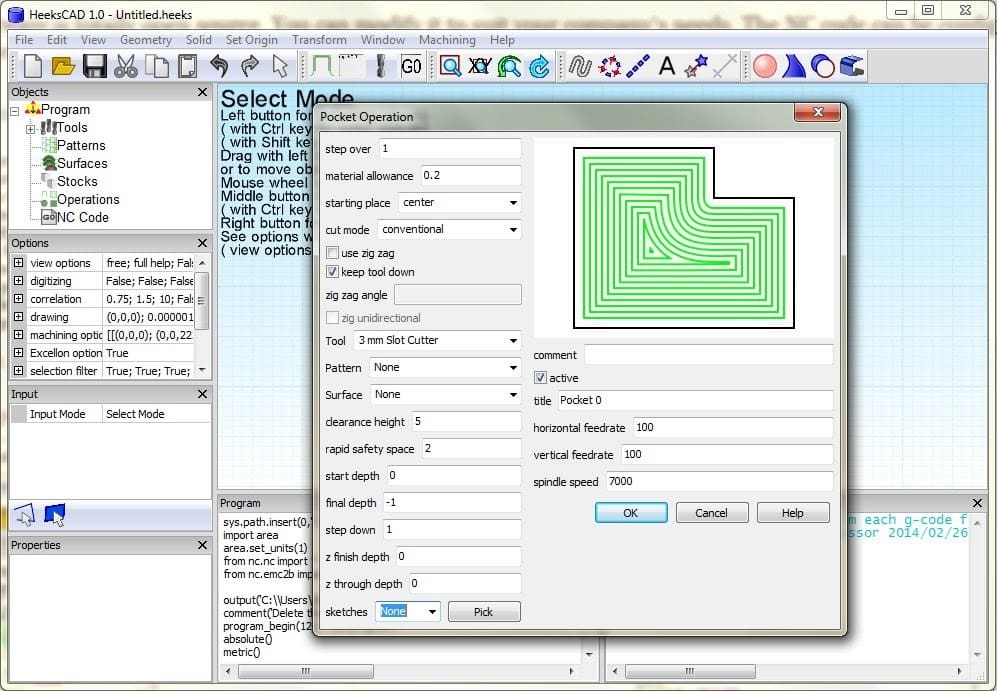 HeeksCAD is still under development but offers a great solution for 3D work
