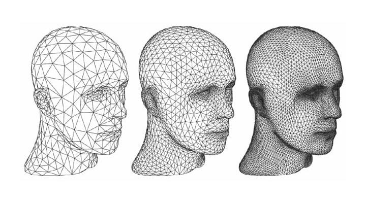 STL files store 3D models as a mesh of triangles