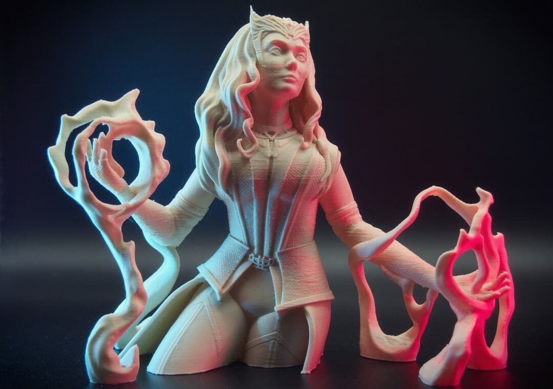 The scarlet witch figurine is a great depiction of the actual Wanda from the TV series