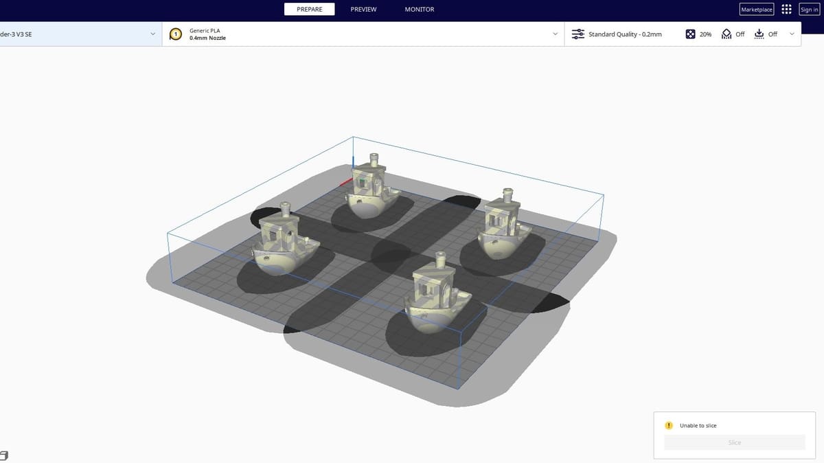 If your models are too tall for the reduced build volume, Cura will refuse to slice them